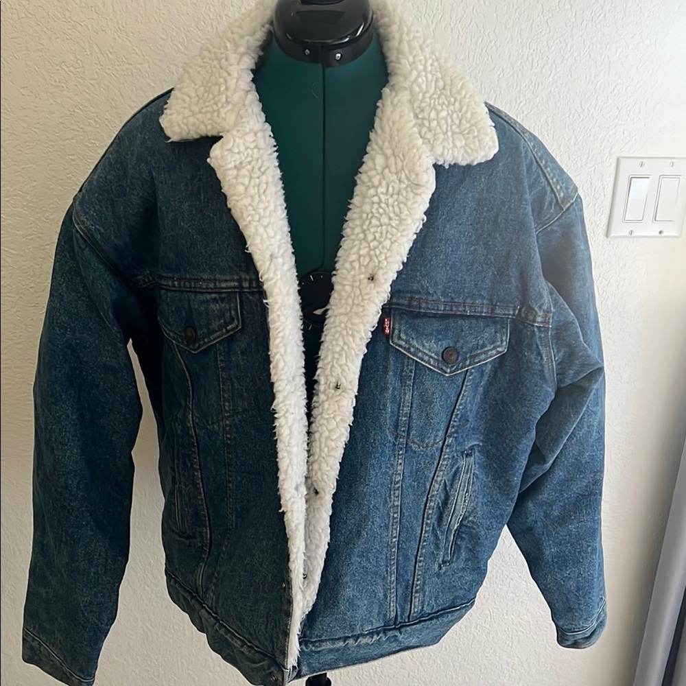Levi's Blue and White Lightweight Shirt Jacket